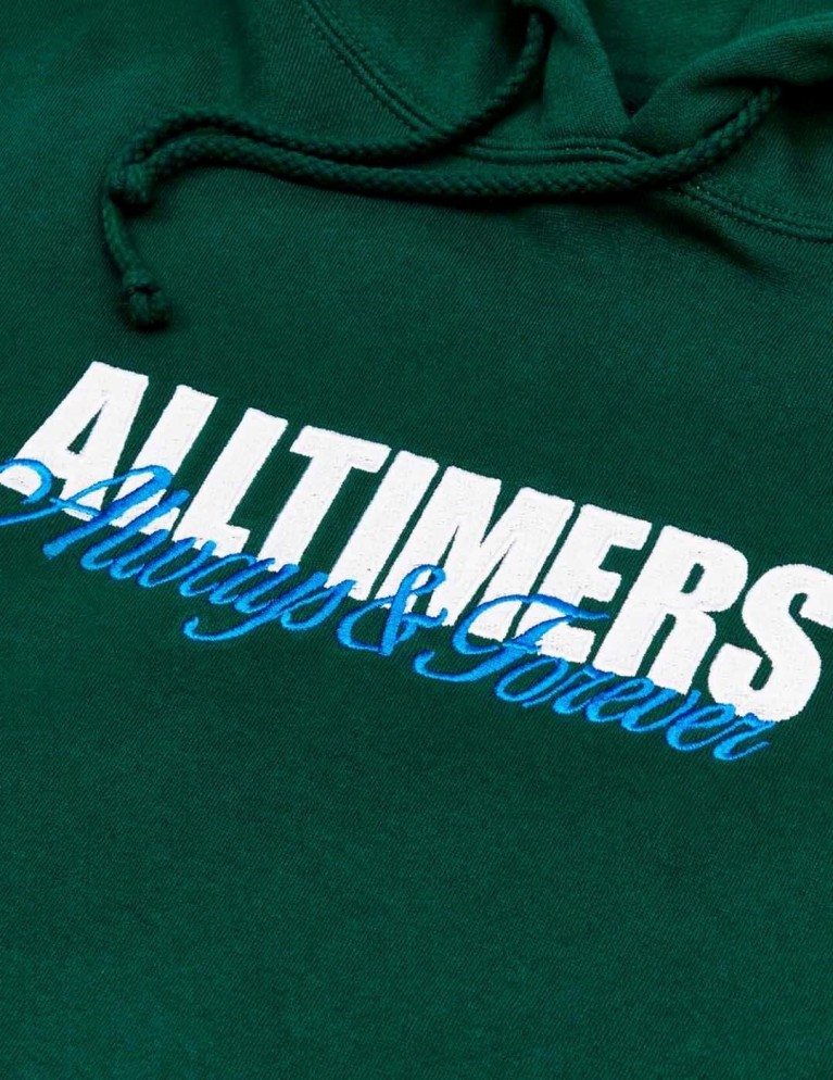 Sudadeira ALLTIMERS always embroidered hoodie dark green